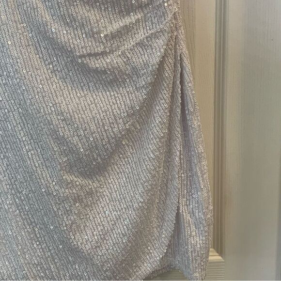 Francesca's Samantha One Shoulder Mini Dress White Size Medium - Picture 7 of 14